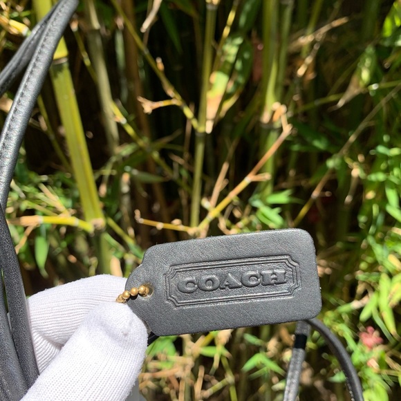 RARE vintage COACH 4144 Littleton mini black leather drawstring shoulder bag - Picture 7 of 15